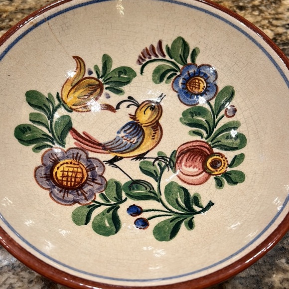 Two vintage items bowl and small plate - Picture 4 of 7